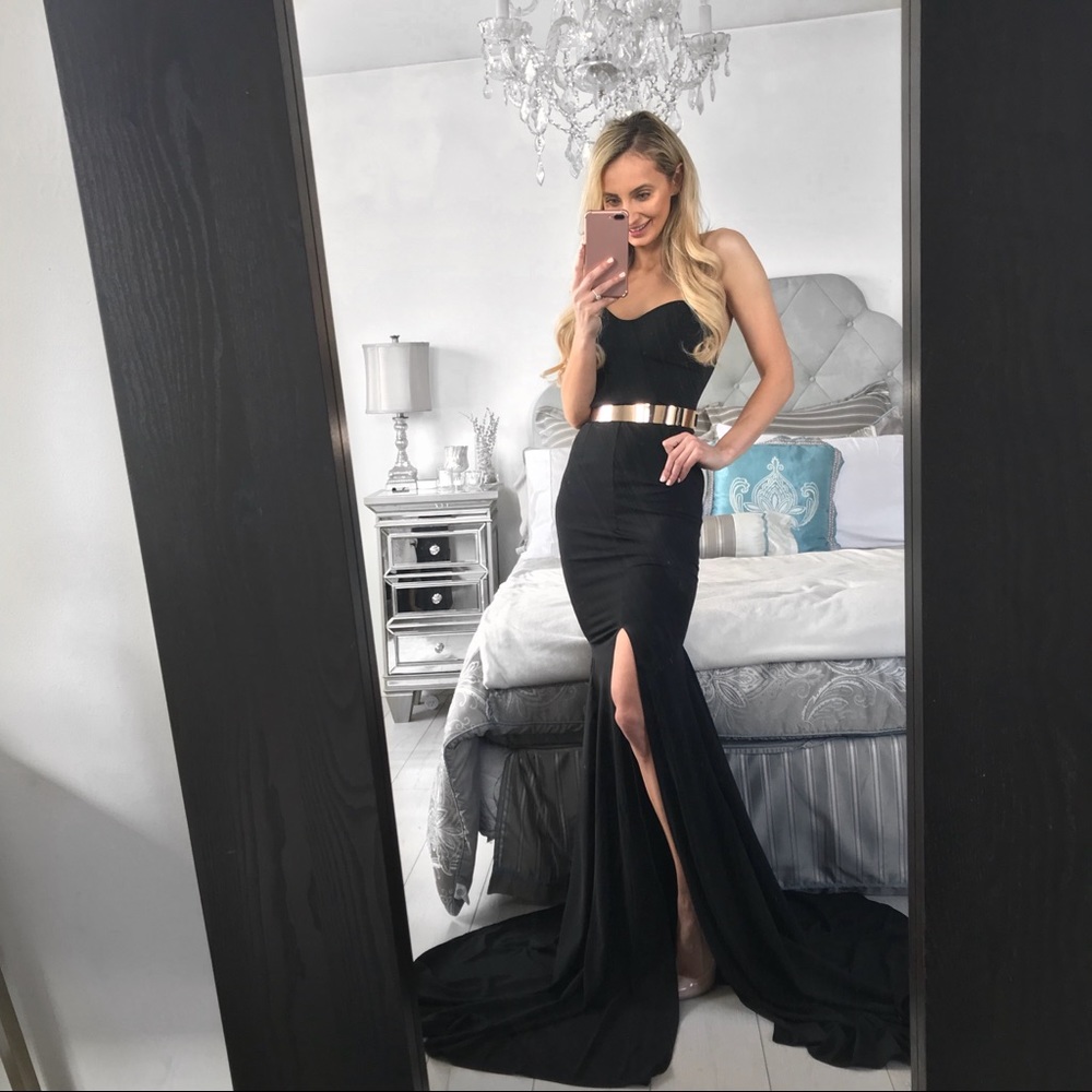 Strapless Black Cocktail/Formal/Black Tie Dress - Picture 7 of 7